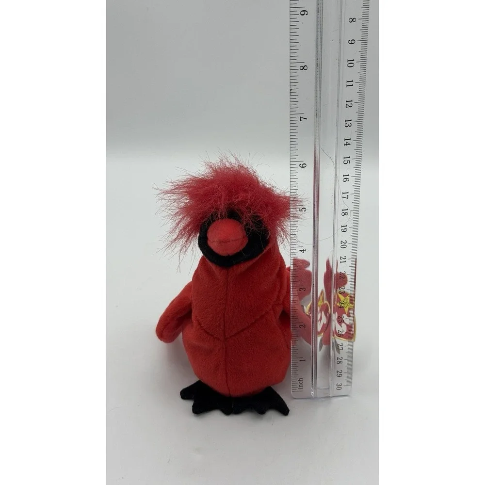 NEW w/ Tags - TY Beanie Babies Mac the Cardinal Bird - 1999 - Retired